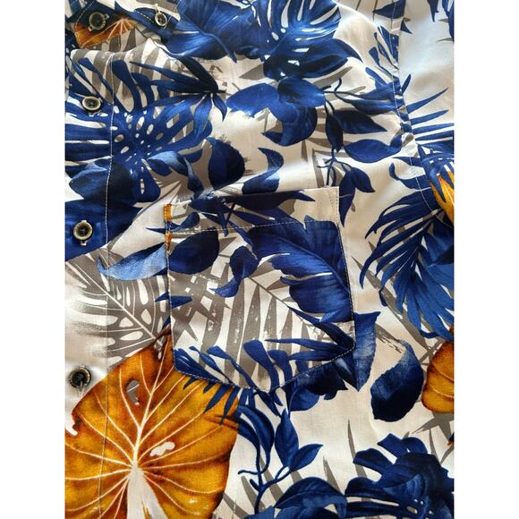 Weiv Los Angeles Hawaiian Print Cotton Button Down Multicolor Shirt Size Medium - Picture 6 of 10